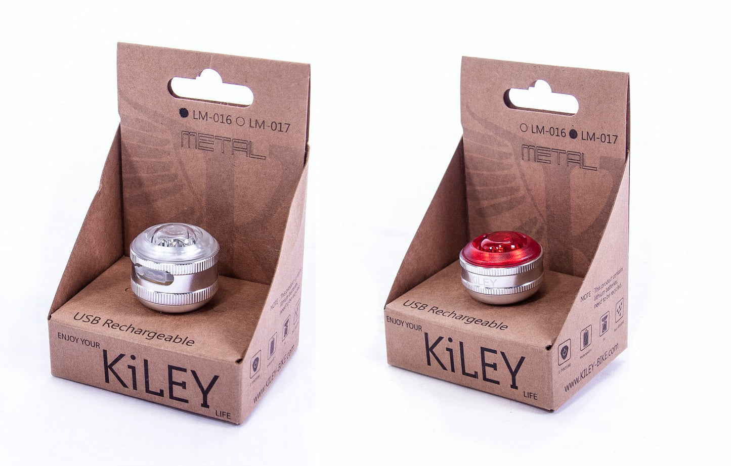 KiLEY USB Bicycle Light Combo (Front and Rear)